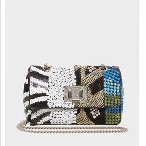 NWT Betsey Johnson Night Line Beaded Crossbody